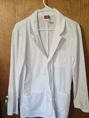 Dickies White Women's Lab-Style Blazer Jacket